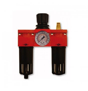 VEPA ГРУППА F455/2 фильтр+редуктор+лубрикатор 3/8" металлический корпус, с манометром